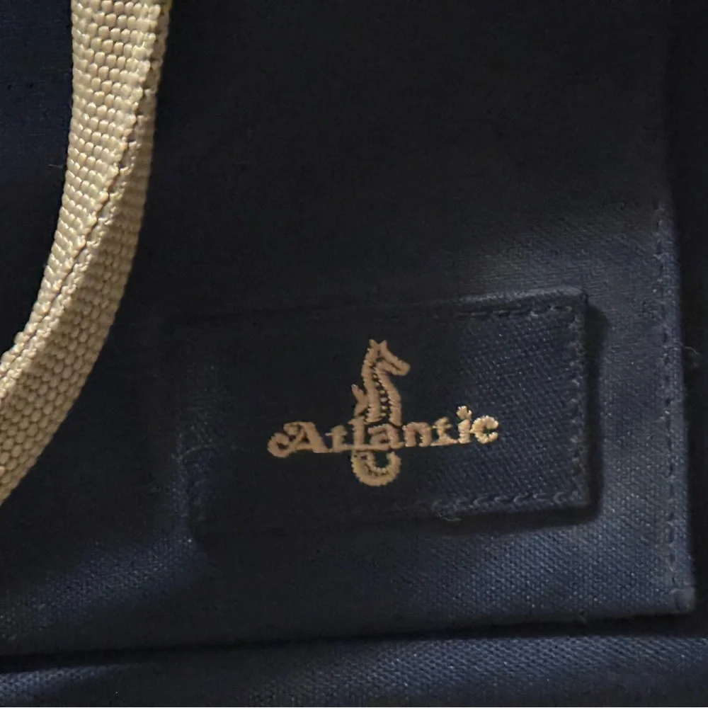 Atlantic| Vintage Navy and Tan Carry On Bag